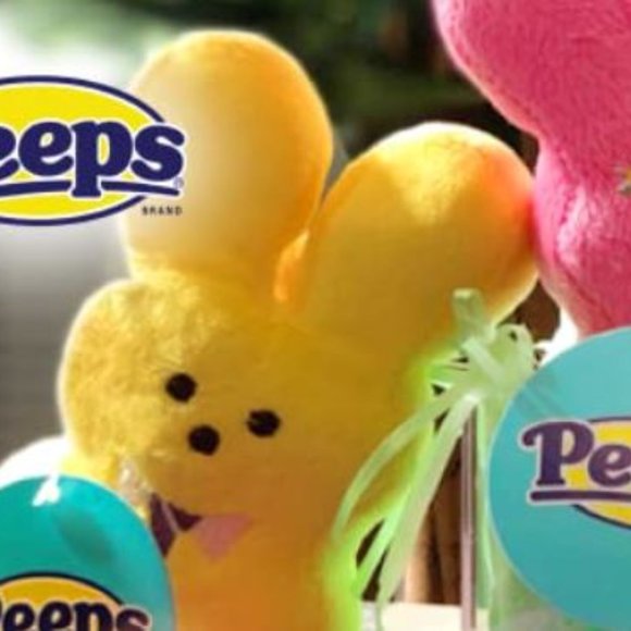 NWT 2022 Yellow 6" Medium Peeps for Pets Plush Bunny Toys for Dogs, Cats or Kids - Picture 7 of 7